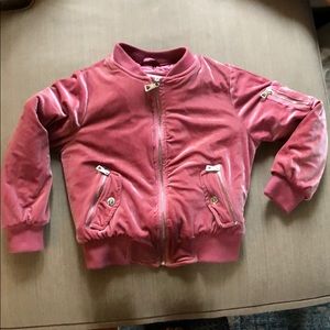 Pink velvet jacket
